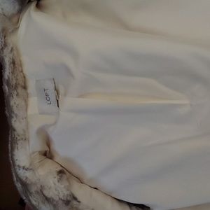 Loft faux fur vest. Size small but fits more like medium. Color beige. Worn once